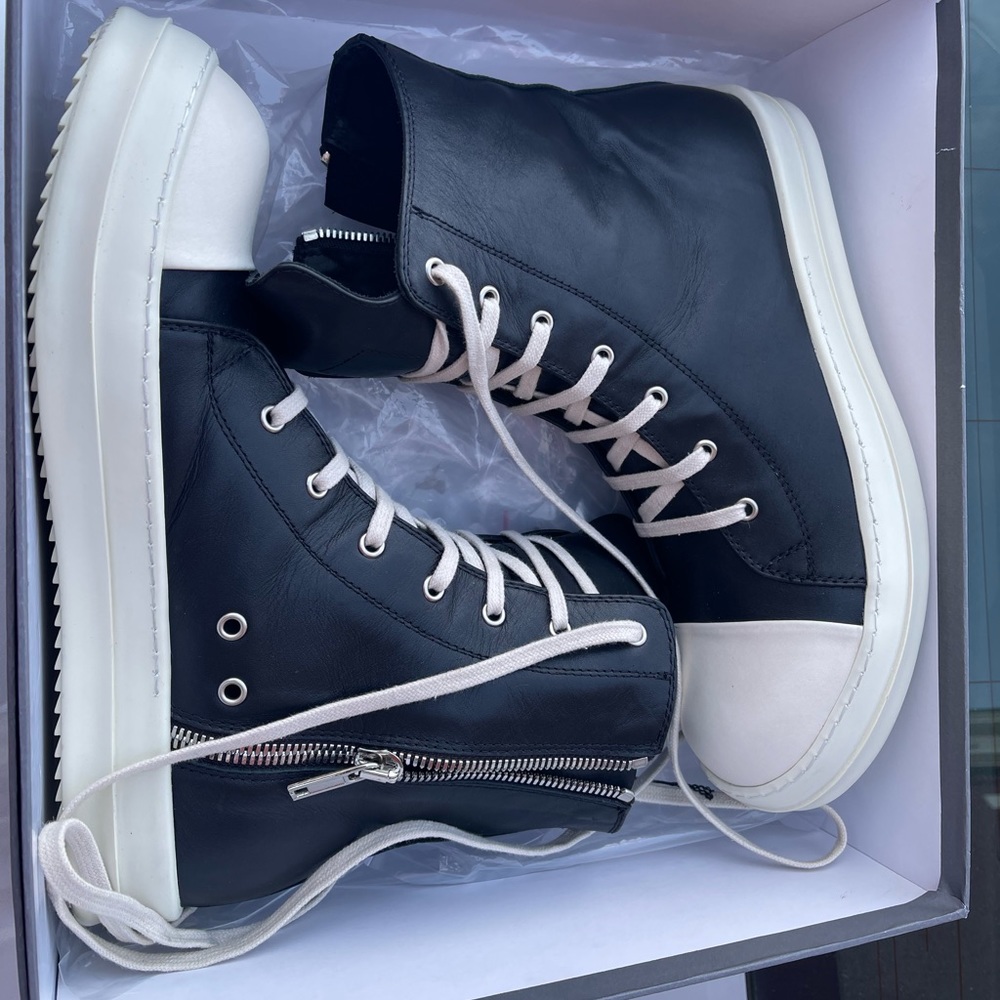 Rick Owens Leather Ramones (EU46/US13) $400